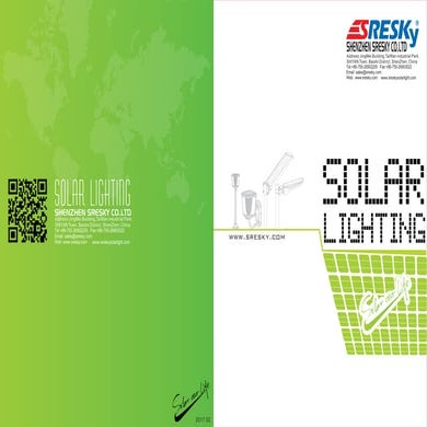 Sresky Solar light catalog 2017