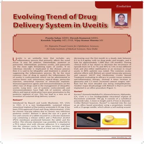 Evolving trend of drug delivery system
