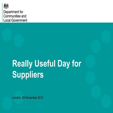 RUday Suppliers London | Context Local Digital Campaign | Dept for Communitie...