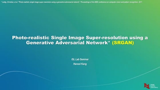 Photo-realistic Single Image Super-resolution using a Generative Adversarial ...