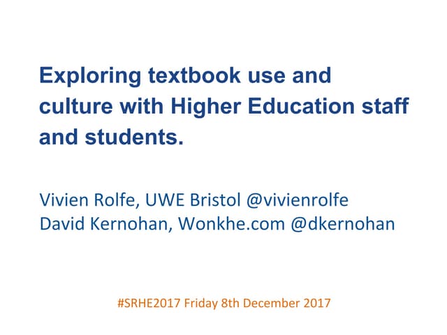 Open textbooks in universities