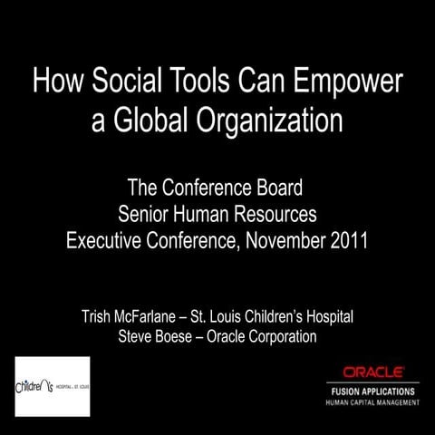 How Social Tools Can Empower a Global Organization