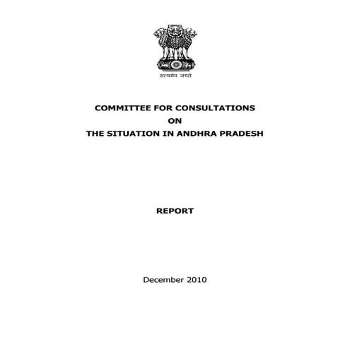 Sri krishna  committee report on telangana