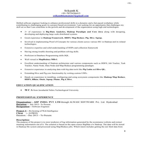 Srikanth hadoop hyderabad_3.4yeras - copy