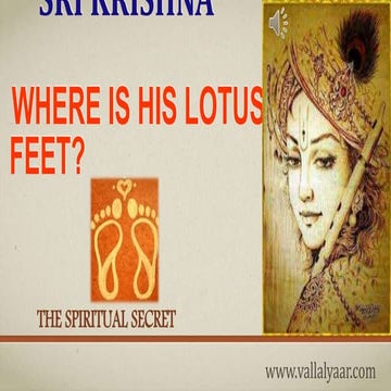 Where is Lotus Feet of Krishna?