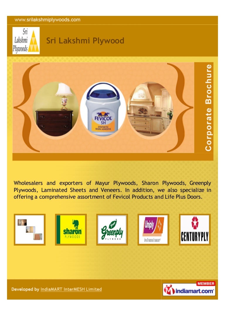 Sri Lakshmi Plywood, Chennai, Fevicol Products