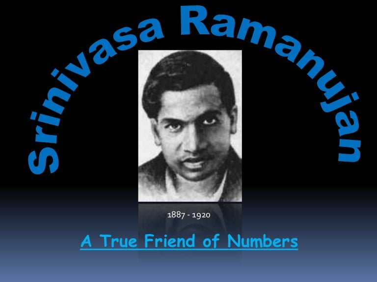 srinivasa ramanujan ppt ppt on mathematician