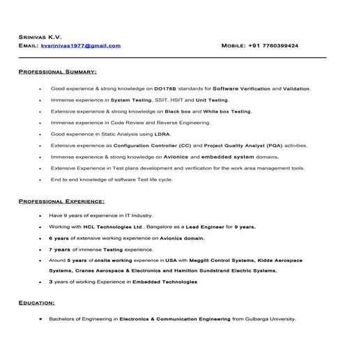 Srinivas avioinics 6yrs