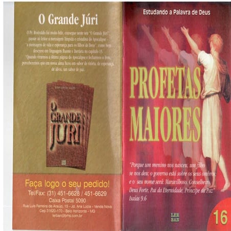  Estudanto a Palavra de Deus -  Profetas Maiores