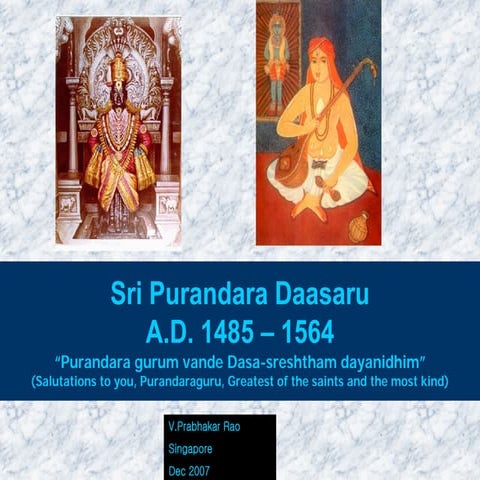 Sri purandara dasa | PDF