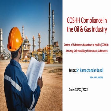 COSHH - Sri Ramachandar Bandi HSE in the Oil & Gas Industry (COSHH) Training (Protected).pdf