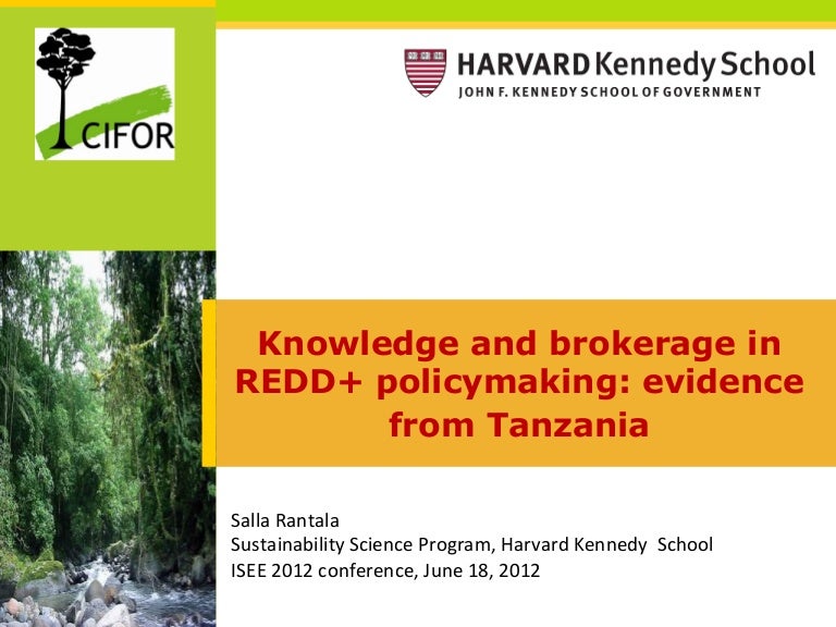 thumbnail of  Knowledge and brokerage in REDD+ policymaking: evidence from Tanzania