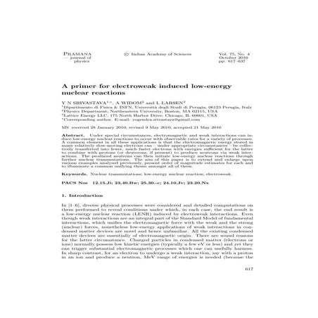 Srivastava Widom and Larsen-Primer for Electroweak Induced Low Energy Nuclear...