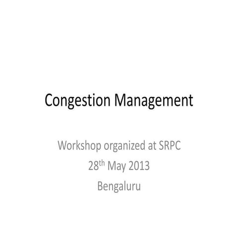 Srldc 28 May2013_congestionEnergy & Power Meet