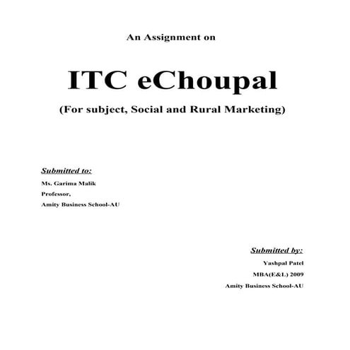 ITC e-choupal