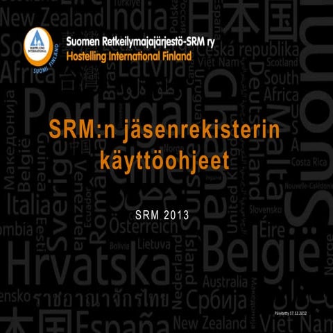 Srm jasenrekisterin-kayttoohjeet2013