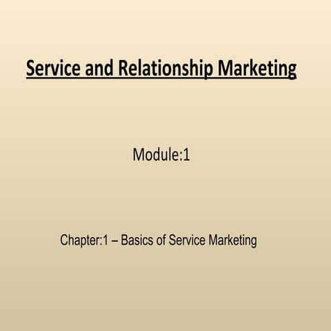 Services Marketing