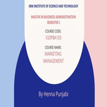 Introduction to marketing management unit 1