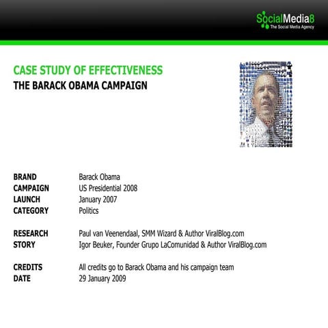 President Barack Obama Smart Branding, &amp; Social Media