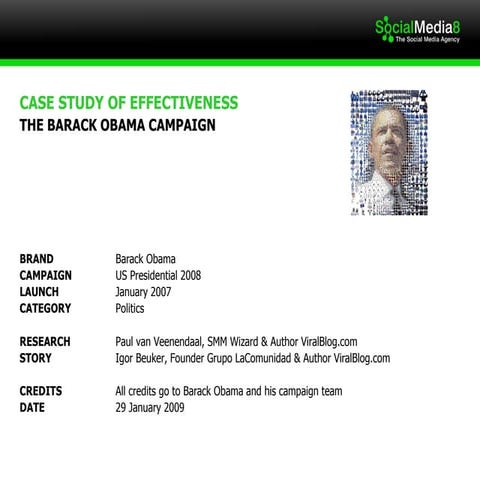 Case Study: The Barack Obama Strategy