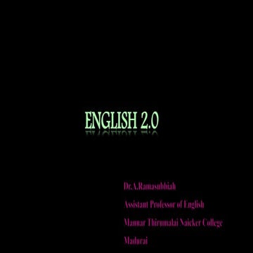Artificial Intelligence English 2.0