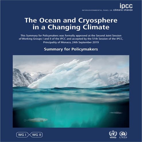 IPCC Special Report on Climate Change, Oceans and Cryosphere (2019)
