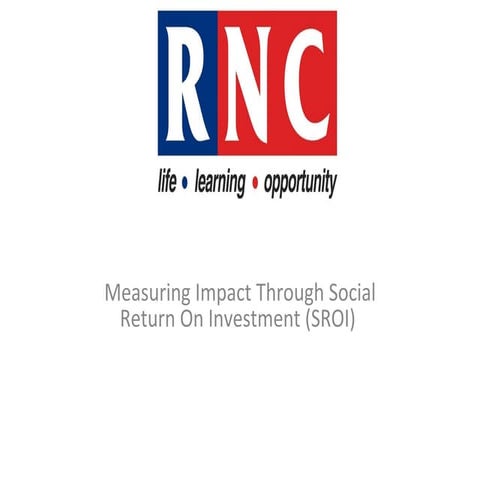 Impact and social return on investment