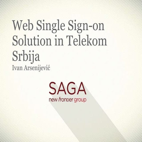 Web Single Sign-on Solution in Telekom Srbija