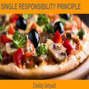 Single Responsibility Principle