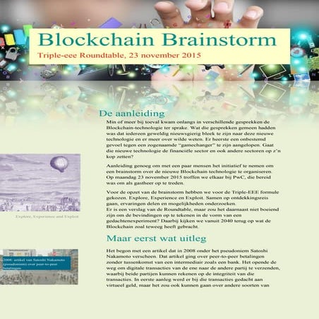 Blockchain brainstorm 2040