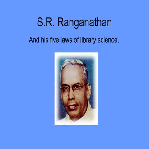 S R  Ranganathan Powerpoint