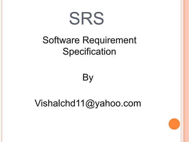 Software Requirement Specification