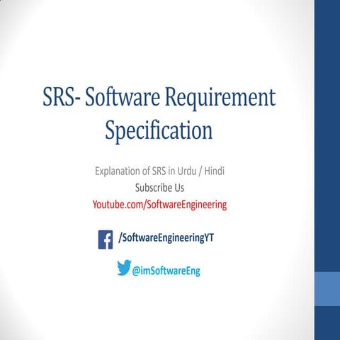 How to make SRS | PPT