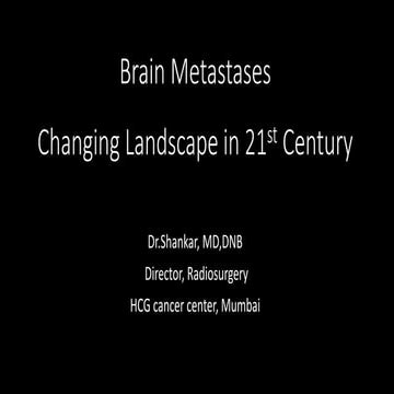 Radiosurgery For Brain Metastases !