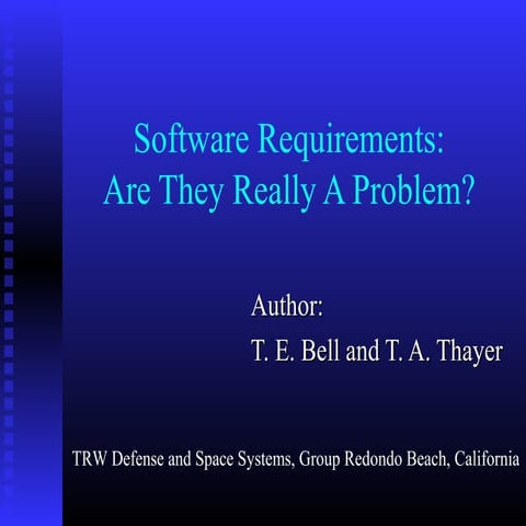 SRS presenation by Group 6