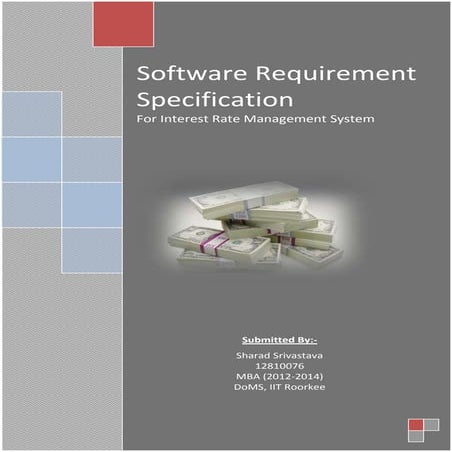 Software Requirement Specification - Interest Rate Management