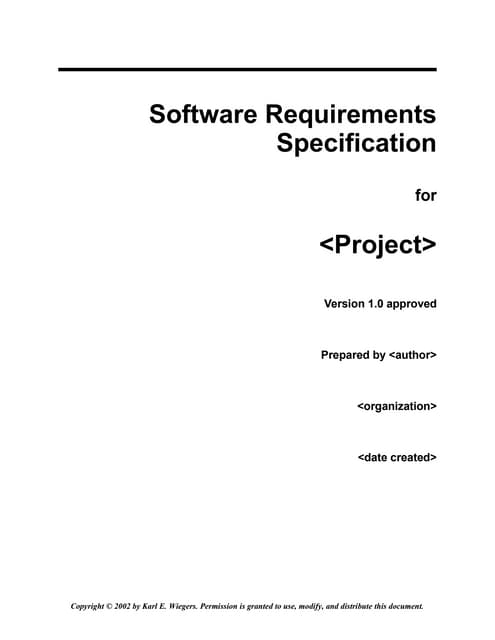 Srs template PDF Srs template PDF