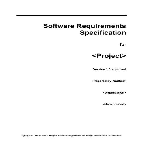 Software requirement specification | PPTX