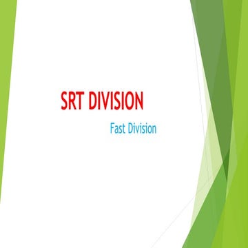 Srt division (2) | PPTX