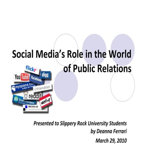 Social Media’s Role in the World of Public Relations