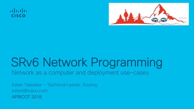 SRv6 Network Programming: deployment use-cases 