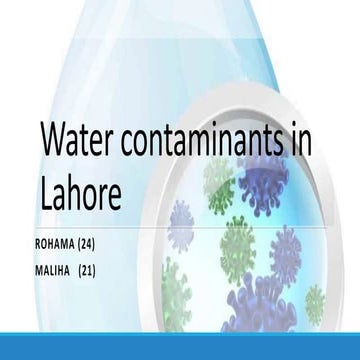 water contaminants 