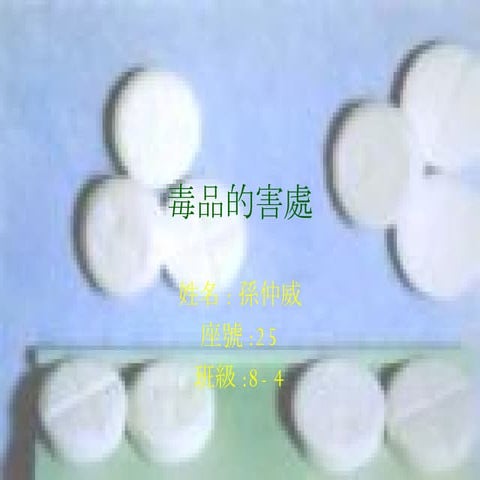 毒品的害處 | PPT