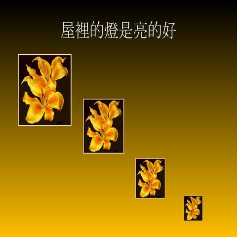 屋里的灯是亮的好