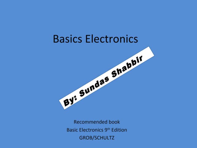 Basic Electronics 