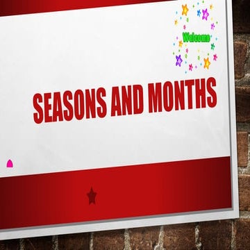 Seasons and months 