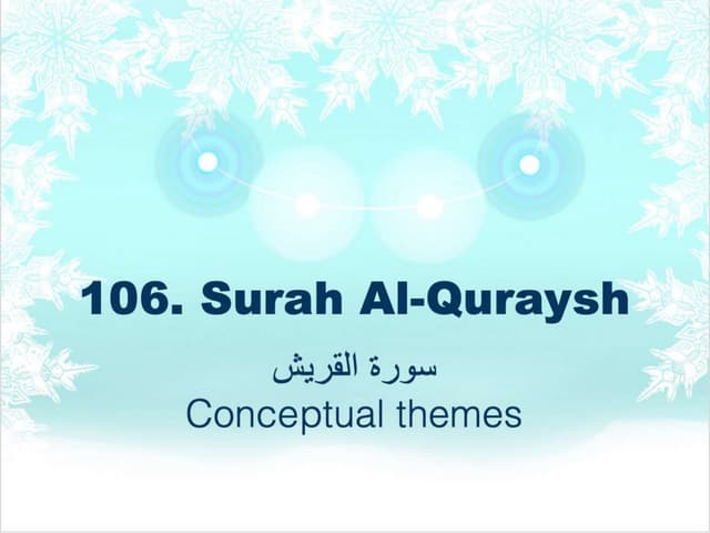 106. Surah Al-Quraysh