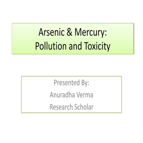 arsenic & mercury