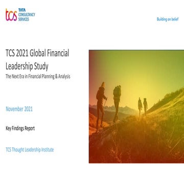 TCS 2021 Global Financial Leadership Study - The Next Era in Financial Planni...