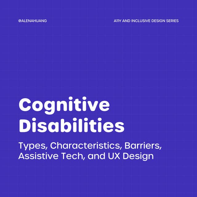 Cognitive Disabilities